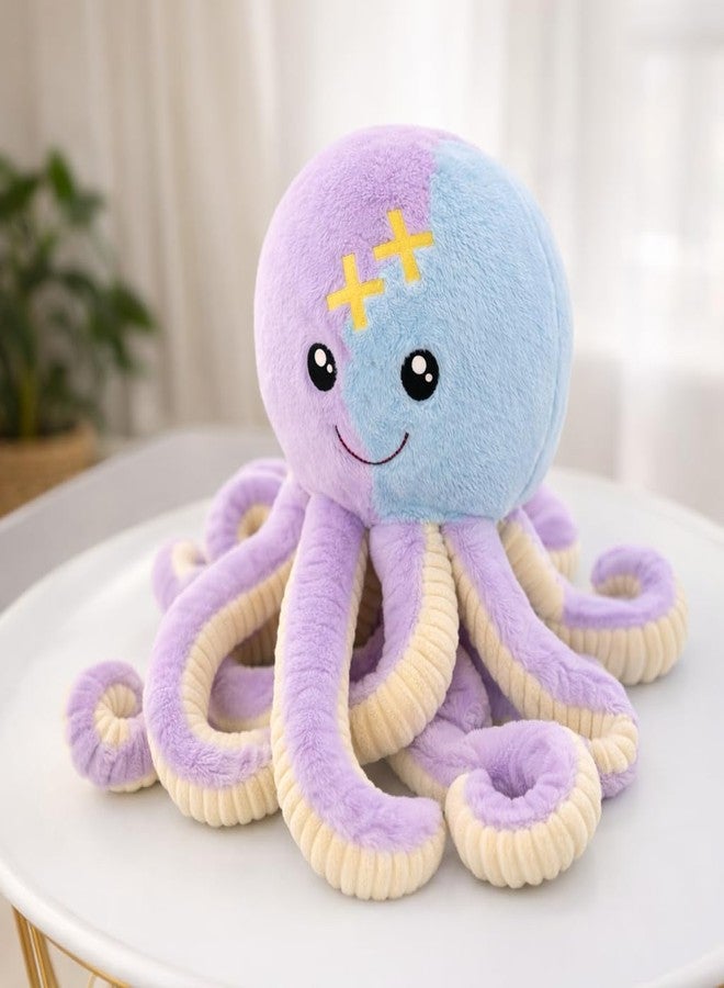 DTR Creation Soft Octopus Plush Toy (40 cm) | Purple & Blue Cute Stuffed Sea Animal | Cuddly Plush for Kids, Girls & Couples | Gift & Home Décor Toy (1 Pc) - Image 5